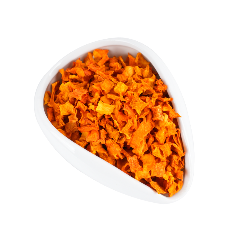Dehydrierter Kürbiswürfel